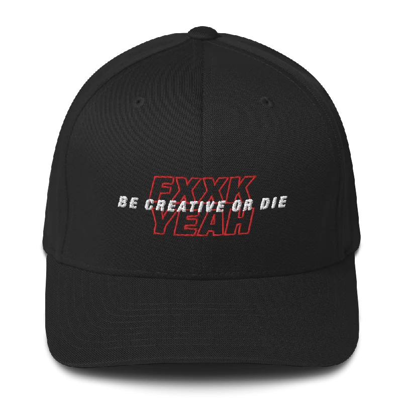 baseball hat wall hanger -  Be Creative or Die Baseball Cap