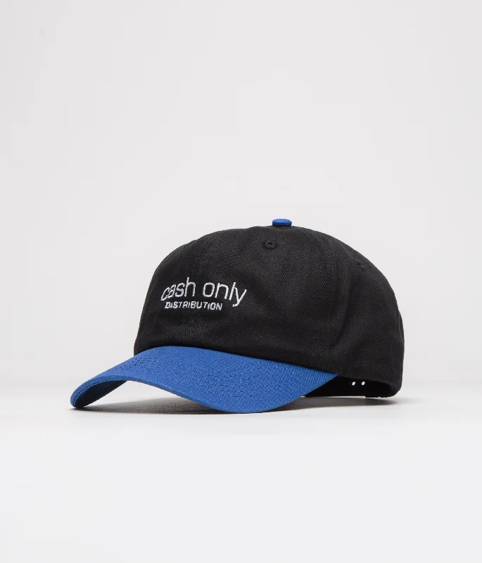 baseball hat glory days -  Cash Only Corp Logo Cap - Black / Royal Blue