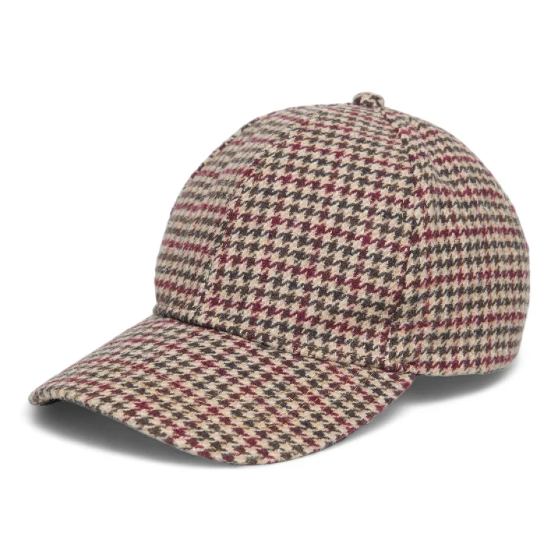 baseball hat see clear -  Chokore Autumn Herringbone Pattern Baseball Cap (Brick Red)