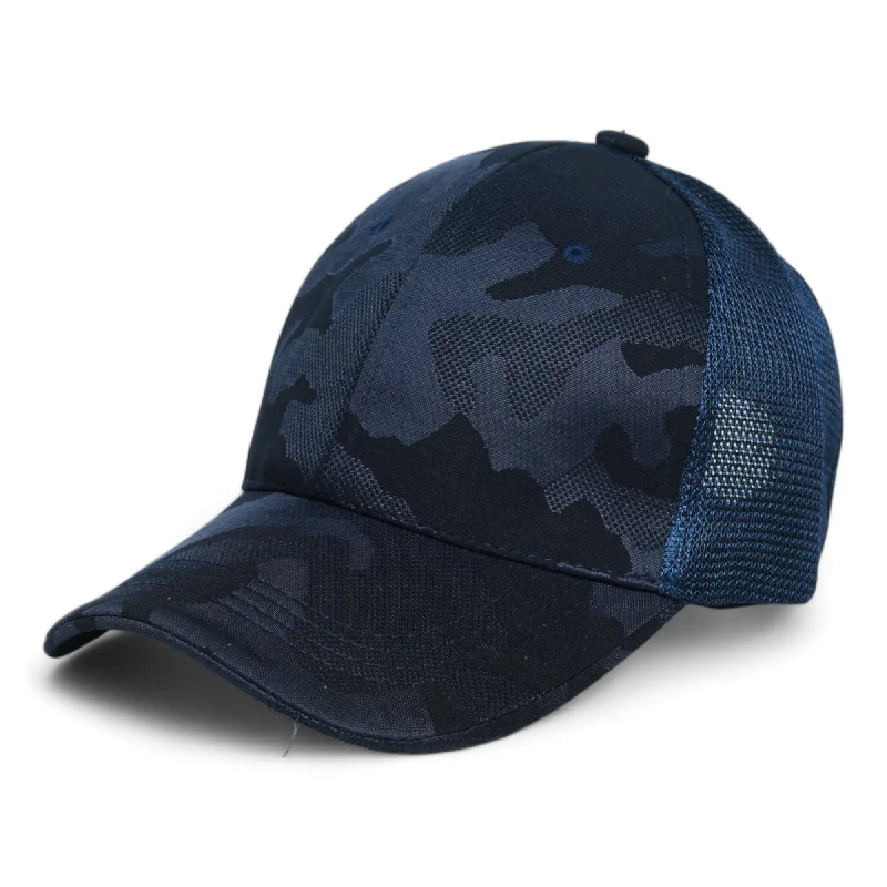 baseball hat collector’s item -  Chokore Camo Baseball Cap with Mesh Detailing (Navy Blue)