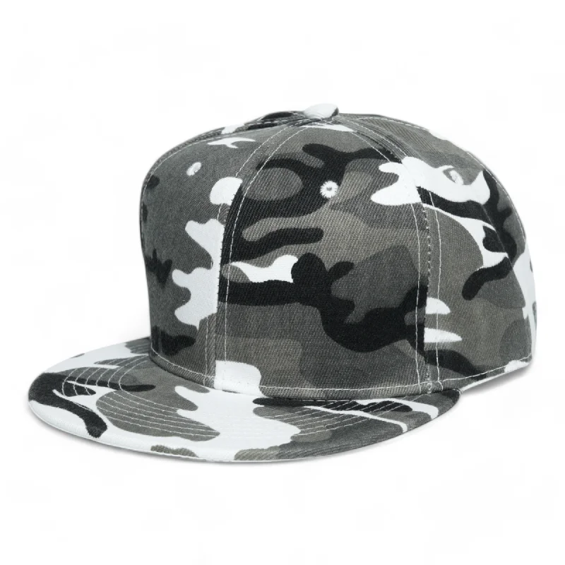 baseball hat feel good -  Chokore Camouflage Flat Brim Baseball Cap (Gray)