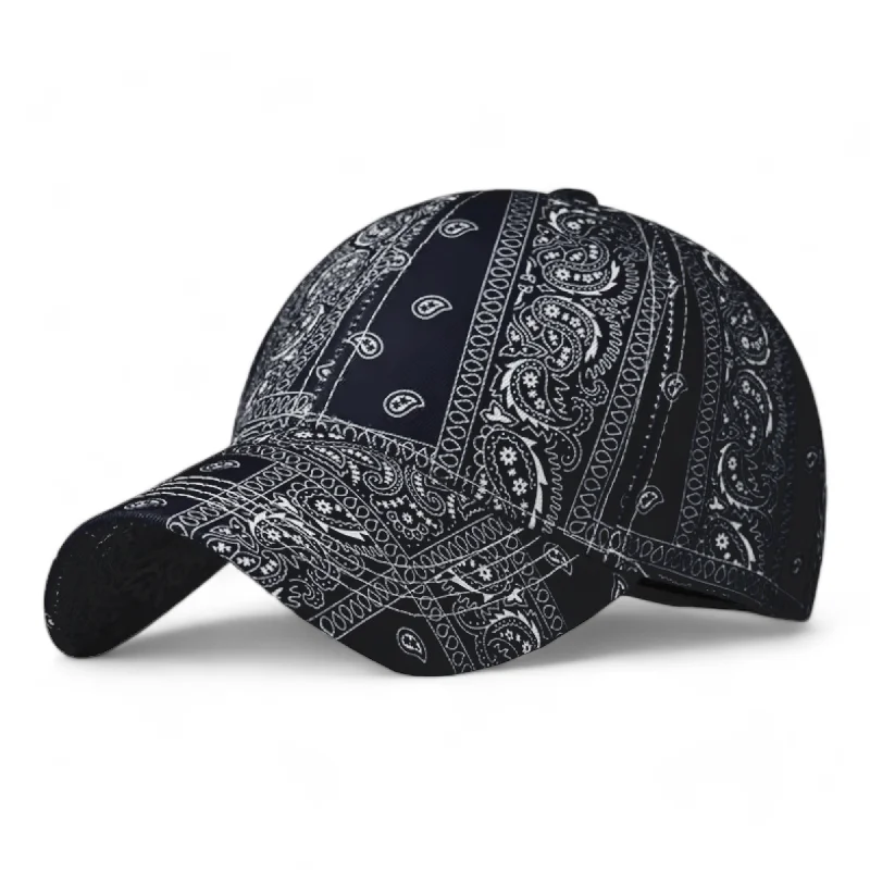 baseball hat spirit lift -  Chokore Paisley print Baseball Cap (Black)