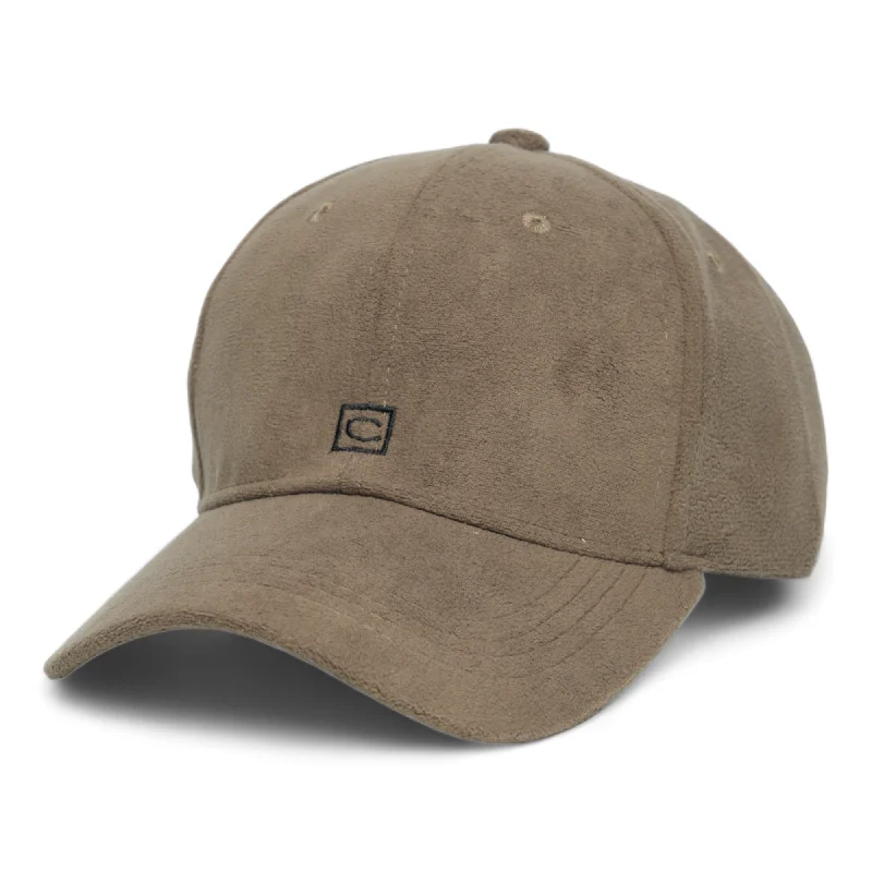 baseball hat bold statement -  Chokore Structured Suede Baseball Cap (Coffee)