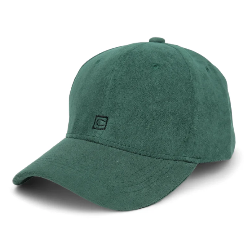 baseball hat casual style -  Chokore Structured Suede Baseball Cap (Green)