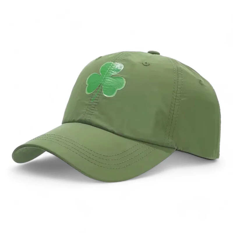 baseball hat squad goals -  Chokore Three-Leaf Clover Baseball Cap (Army Green)