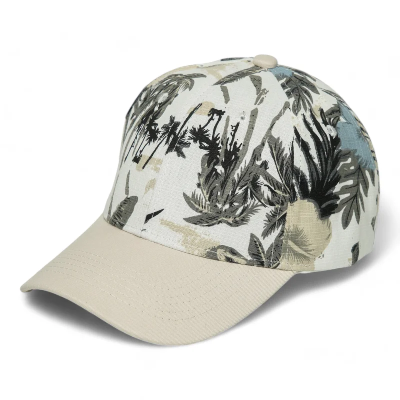 baseball hat breathe free -  Chokore Tropical Style Leaf Print Baseball Cap (Beige)