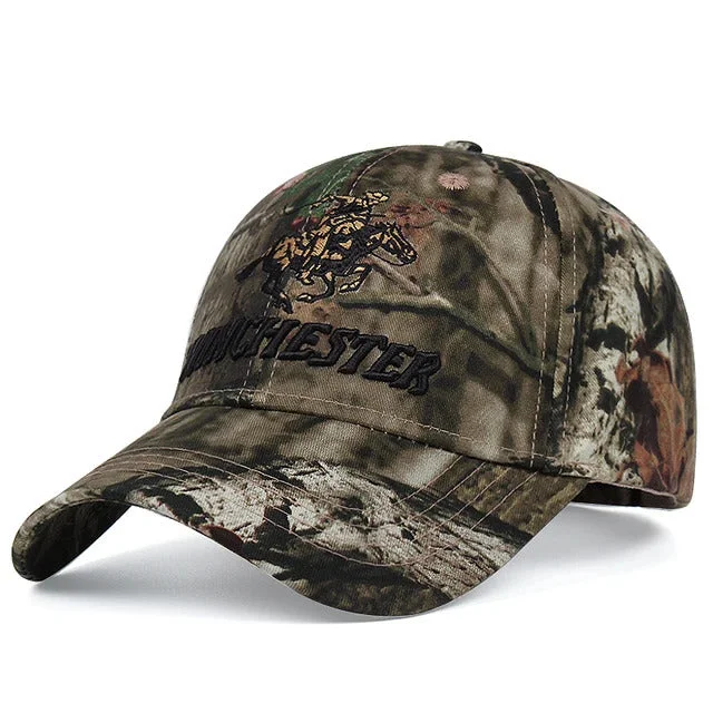 baseball hat sustainable wear -  Winchester Camouflage Baseball Cap – Fushia