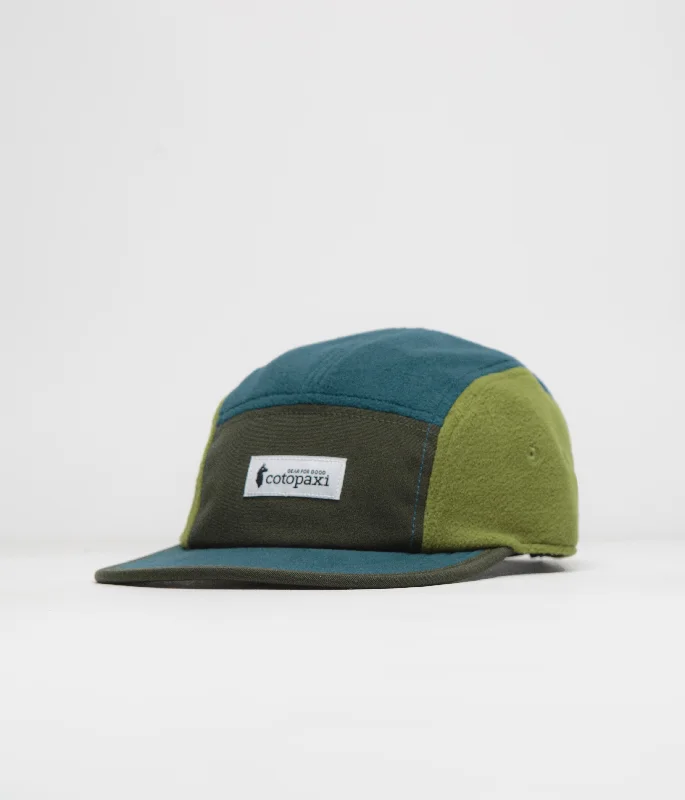 baseball hat world class -  Cotopaxi Fleece 5 Panel Cap - Woods / Abyss