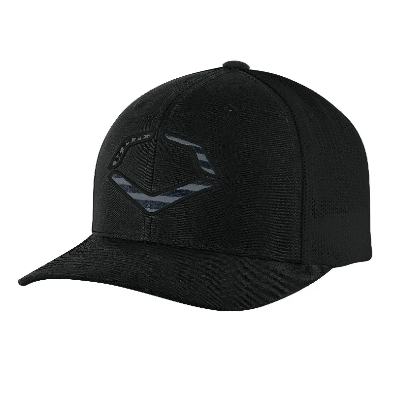 baseball hat loose fit -  Evoshield USA Flex-Fit Trucker Cap