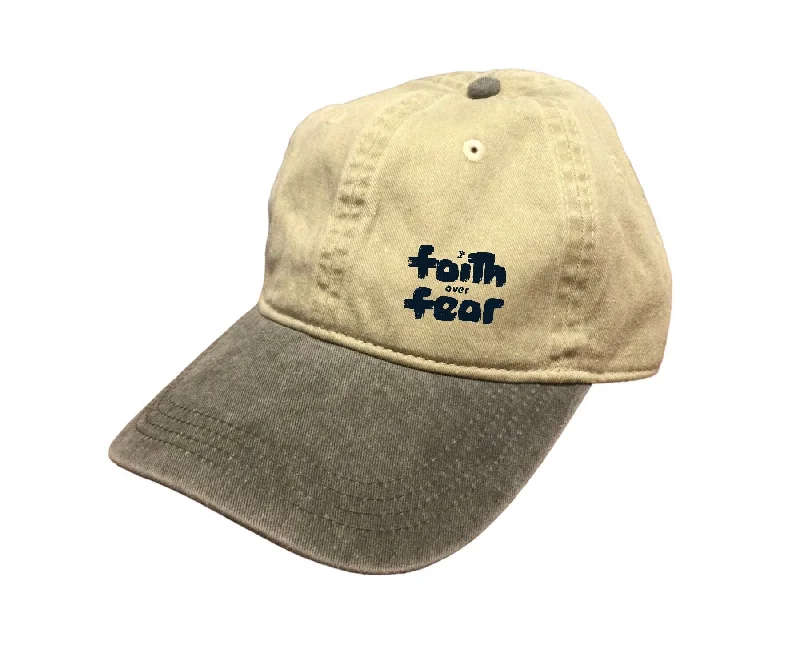 baseball hat back logo -  Faith Over Fear Cap