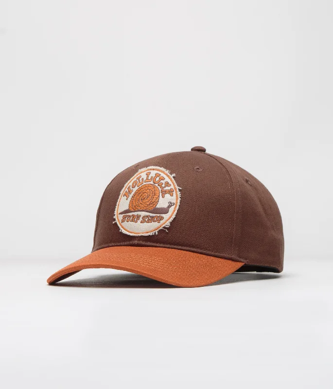 baseball hat endless love -  Mollusk Snail Patch Cap - Brown / Orange