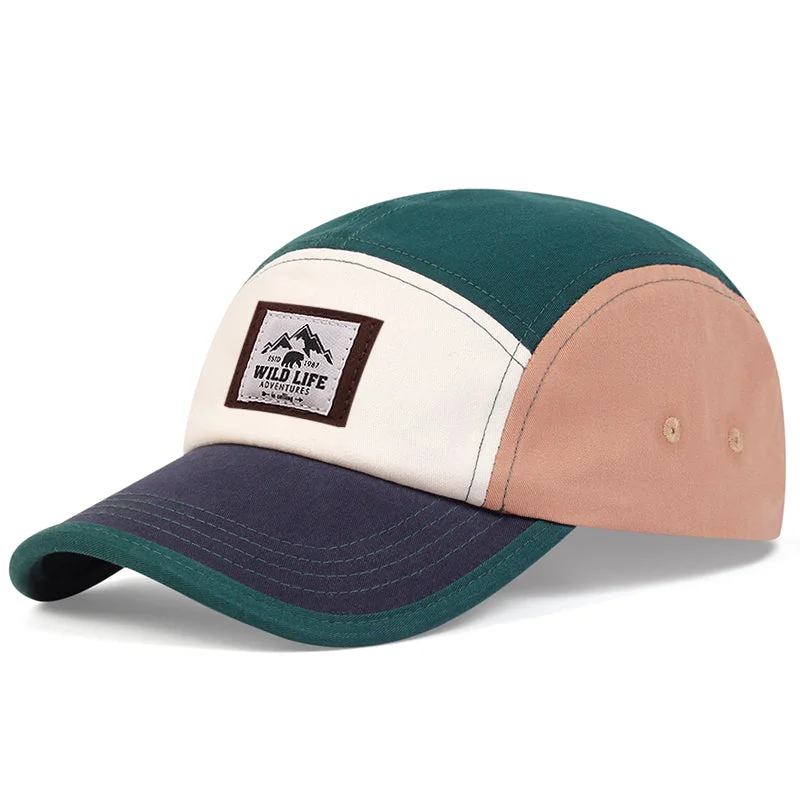 baseball hat cat fit -  Mountain Patch 5 Panel Baseball Cap - Fushia