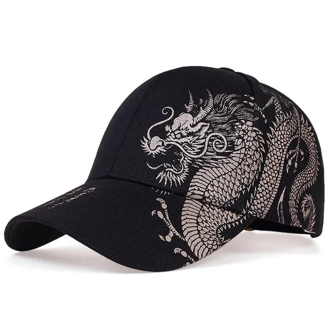 baseball hat fire spirit -  Mystic Dragon Printed Baseball Cap - Fushia