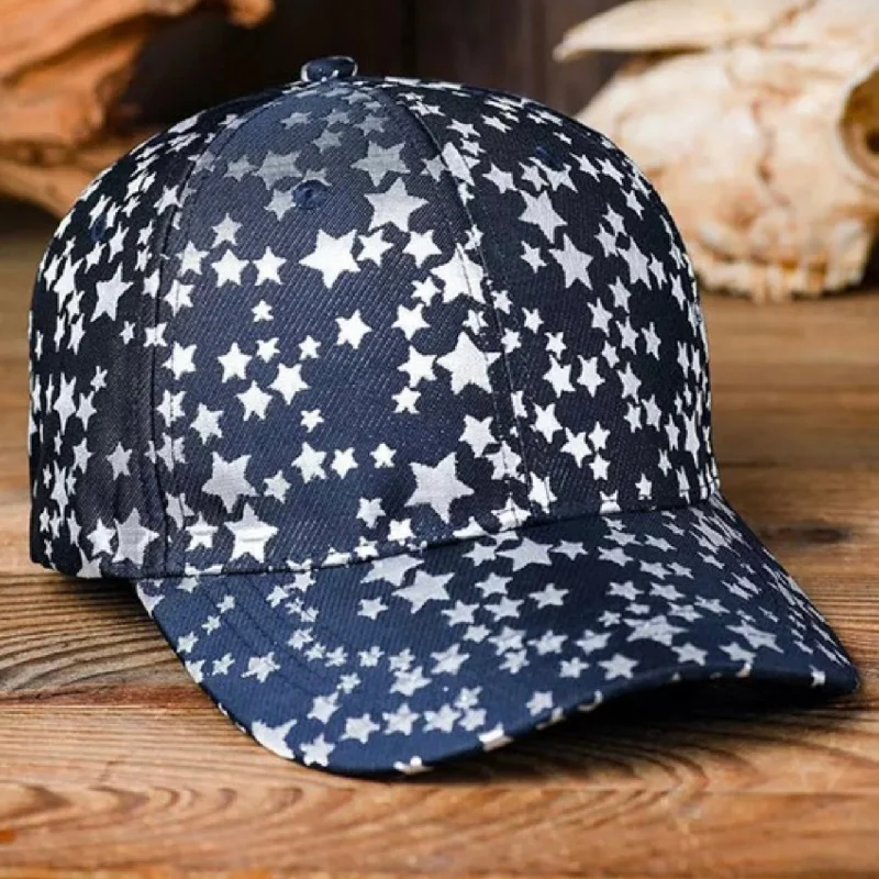 baseball hat side logo -  Navy Star Ballcap