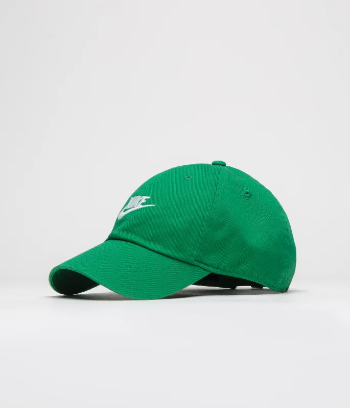 baseball hat legacy piece -  Nike Club Futura Wash Cap - Malachite / White