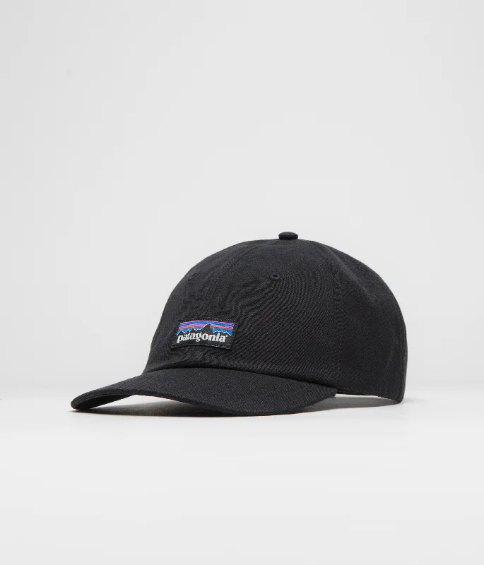 baseball hat clear win -  Patagonia P-6 Label Trad Cap - Black