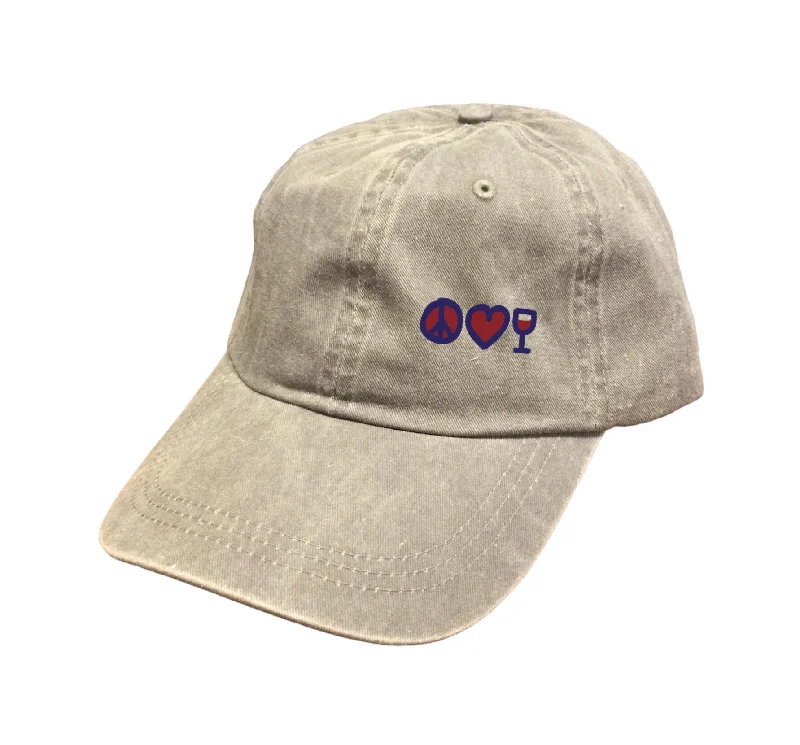 baseball hat collector’s item -  Peace Love Wine Cap