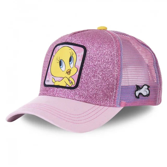 baseball hat winter training -  Pink Tweety Trucker Hat - Fushia™