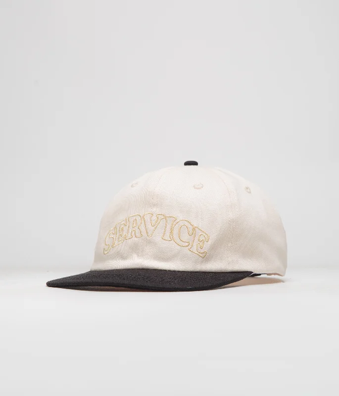 baseball hat grand legacy -  Service Works Arch Logo Cap - Off White / Black