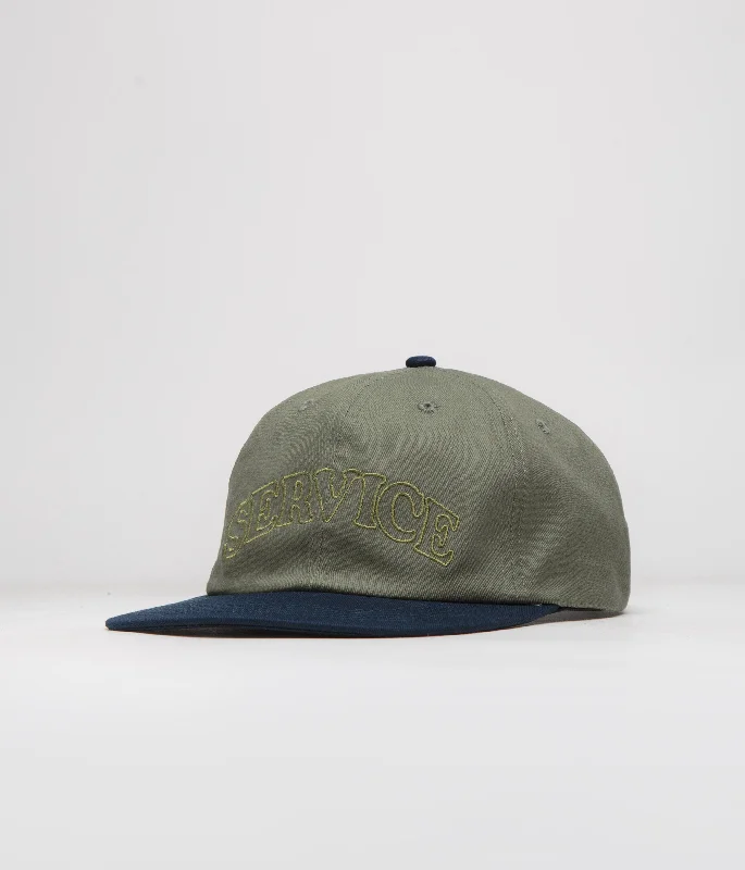 baseball hat free spirit -  Service Works Arch Logo Cap - Olive / Navy