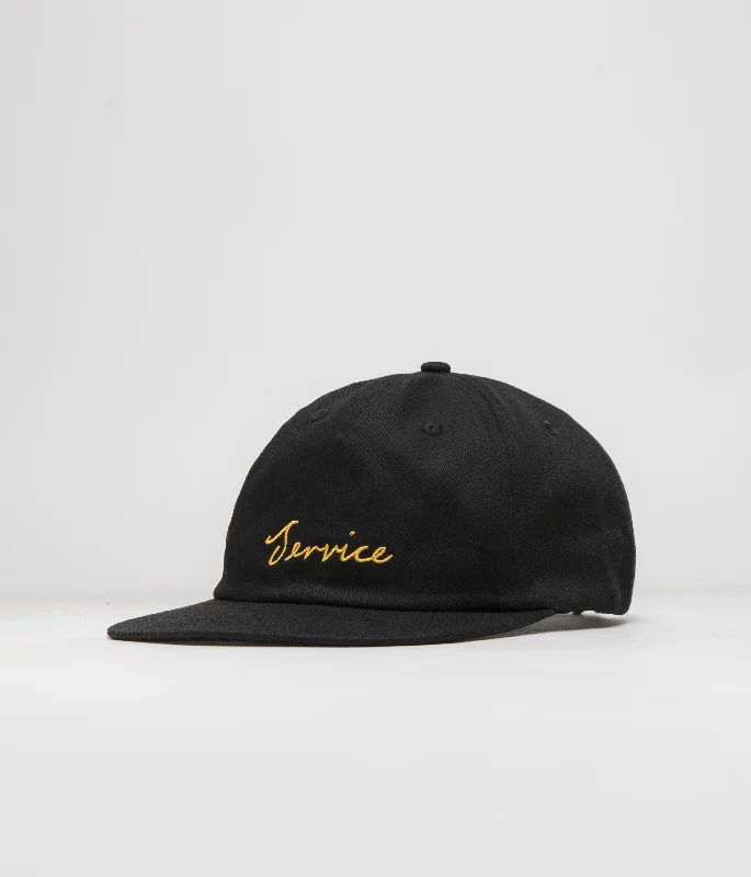 baseball hat timeless fit -  Service Works Script Cap - Black