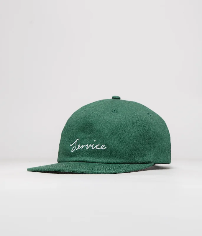 baseball hat easy wear -  Service Works Script Cap - Forest