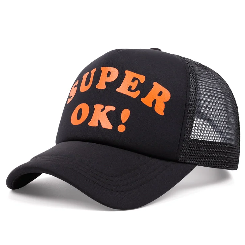 baseball hat live loud -  SUPER OK! Foam Trucker Hat - Fushia