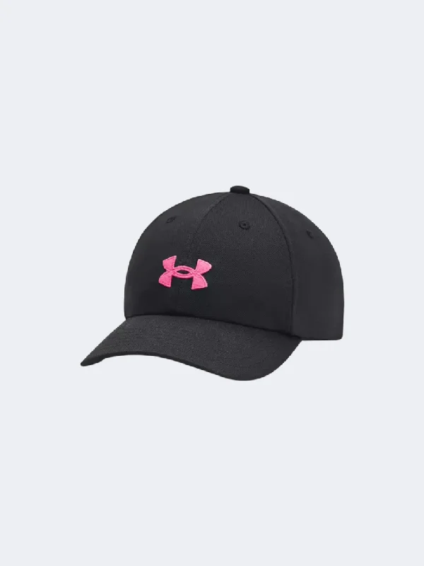 baseball hat identity mark -  Under Armour Blitzing Adj Girls Training Cap Black/Pink