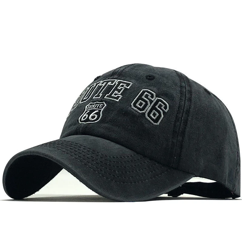 baseball hat talent show -  Washed Route 66 Baseball Hat - Fushia