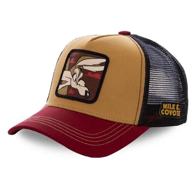 baseball hat off-season wear -  Wile E. Coyote Trucker Hat - Fushia