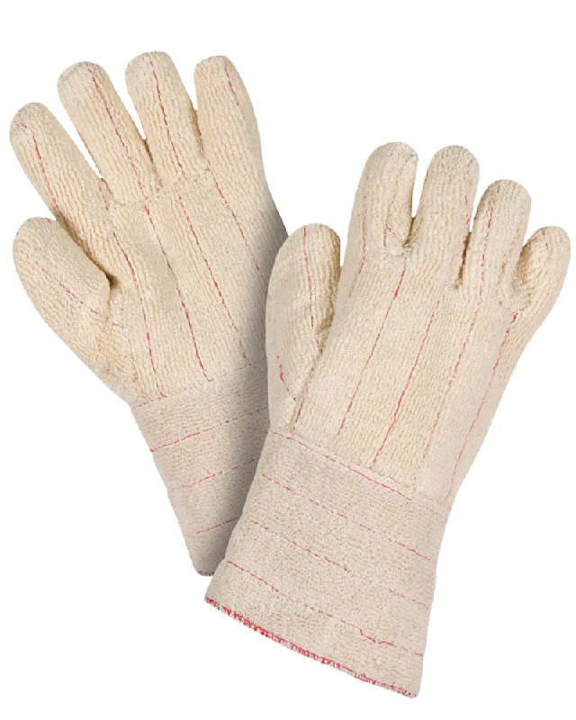 light formal gloves -  (12 Pairs) 29 oz Extra Heavy Weight Loop Out Terry Gauntlet Cuff Gloves