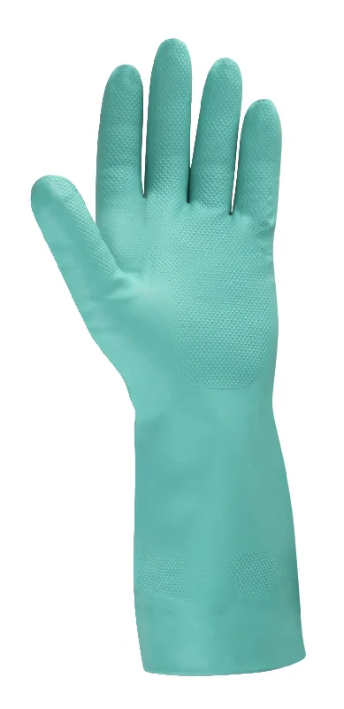 breathable beading gloves -  Standard Green Nitrile Gloves, 15 Mil, 13" Length