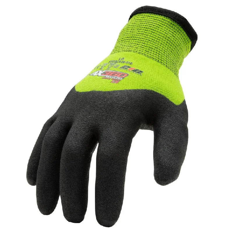 flexible photography gloves -  212 Performance AXCGC5-88-011 AX360 Seamless Nitrile-dipped Cut Resistant Cold Weather Hi-Viz Gloves (EN Level 5), X-Large Green;Black