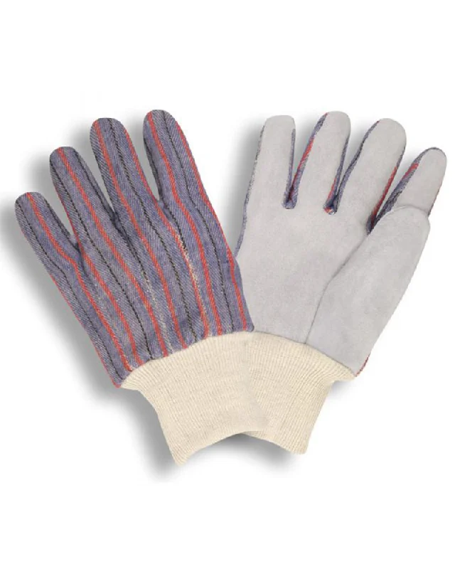 durable formal gloves -  Leather Palm Knitwrist Gloves