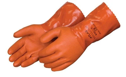 flexible festival gloves -  (12 Pairs) Showa's Best Atlas 620 Double Dipped 12" PVC Chemical Resistant Gloves