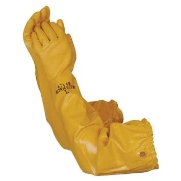 soft theatrical gloves -  Showa's Best Atlas 772 Nitrile Coated 26" Long 20 Mil Chemical Resistant Gloves