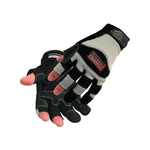 padded woodworking gloves -  Black Stallion 98F-M Medium Tool Handz Framerz Construction Gloves