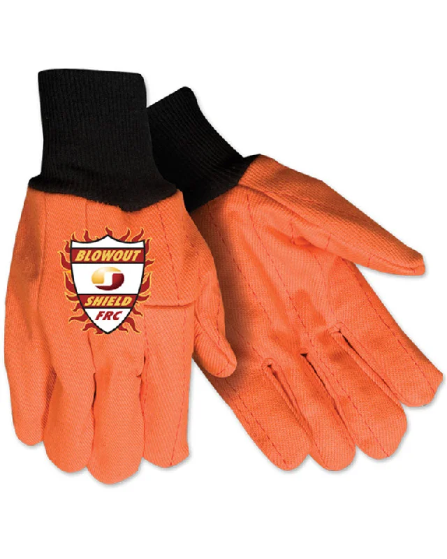 padded crafting gloves -  Blowout Shield Flame Retardant Florescent Orange 22 oz Gloves