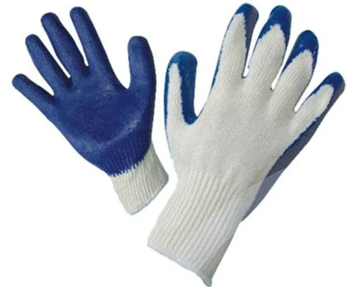 non-slip performance gloves -  Economy Blue Palm Latex Coated Gloves