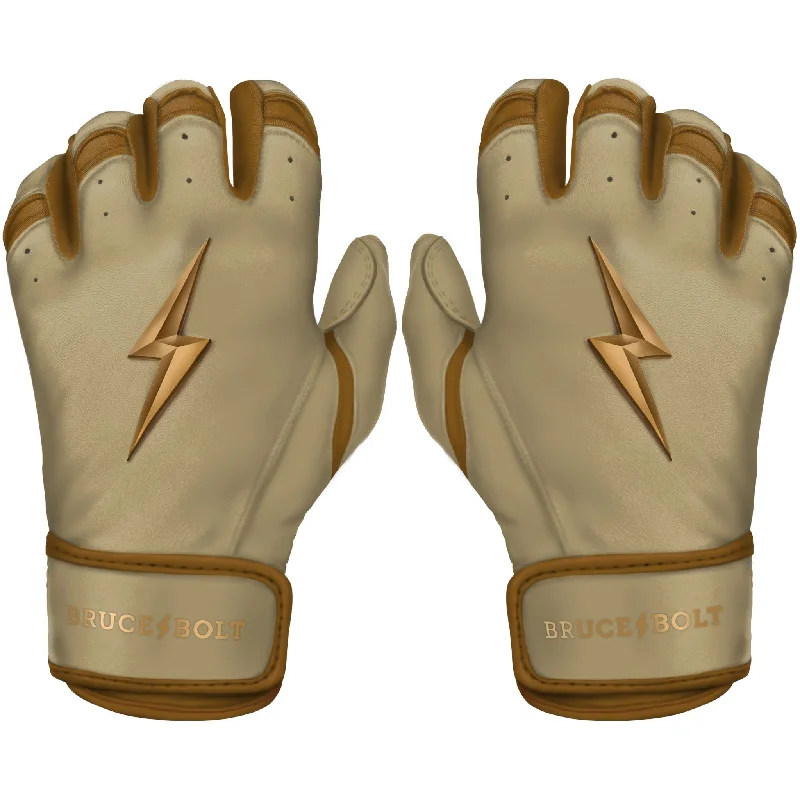 breathable woodworking gloves -  PREMIUM PRO GOLD Series Short Cuff Batting Gloves