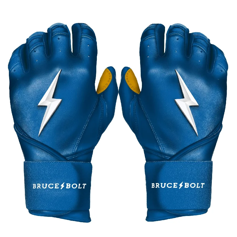 non-slip sewing gloves -  PREMIUM PRO Long Cuff Batting Gloves | ROYAL