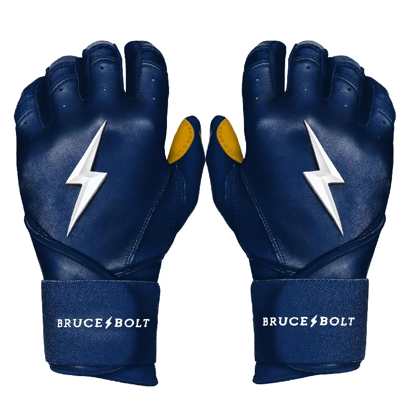 breathable formal gloves -  PREMIUM PRO Long Cuff Batting Gloves | NAVY