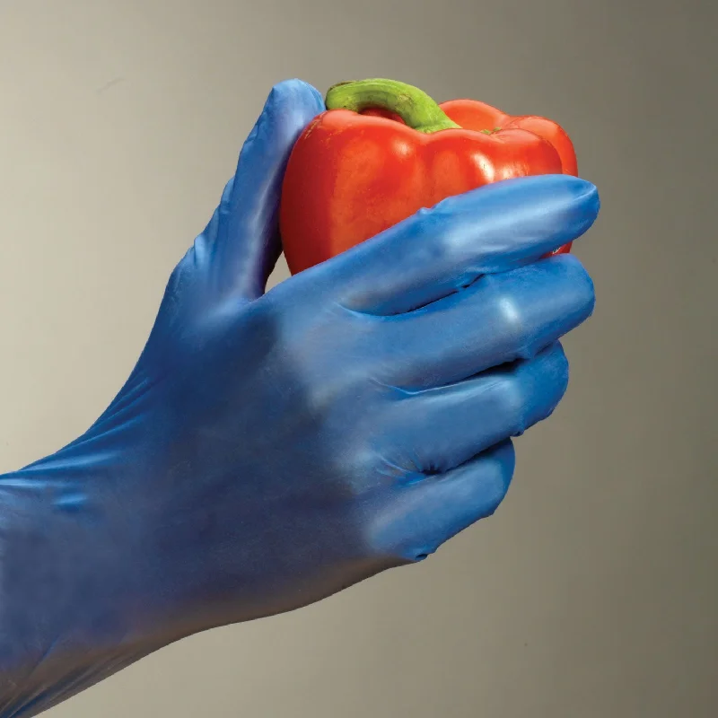 light crafting gloves -  Vinyl Industrial/Food Grade Gloves (blue)