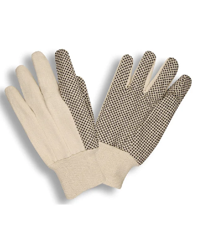 durable metalworking gloves -  Cotton Canvas Work Gloves with Plastic Dots