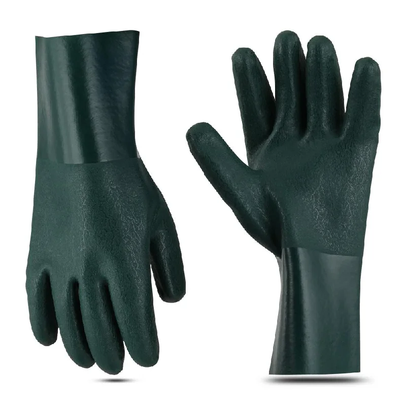 light painting gloves -  Double PVC Coated 12" - Chemical-Resistant Gloves - 1 Pair