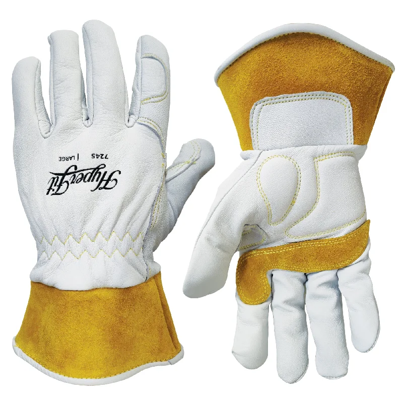 flexible theatrical gloves -  Elite Premium grade goat grain welding gloves - 7245