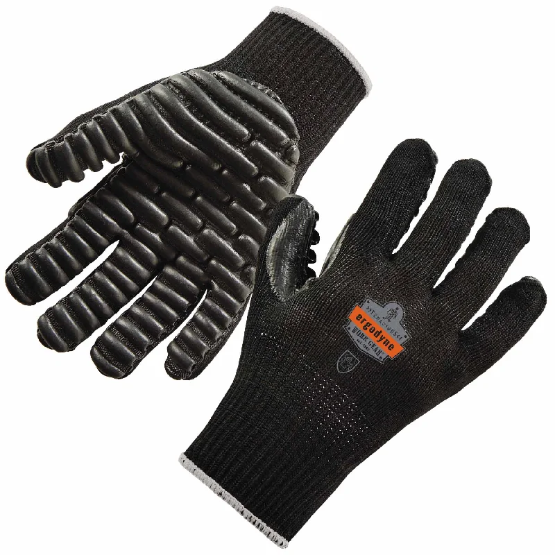 soft crochet gloves -  Ergodyne 17593 9003 M Black Certified Lightweight AV Gloves