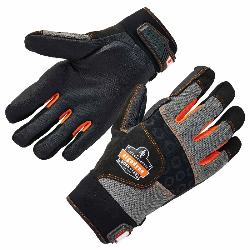 breathable embroidery gloves -  Ergodyne 17702 9002 S Black Certified Full-Finger AV Gloves