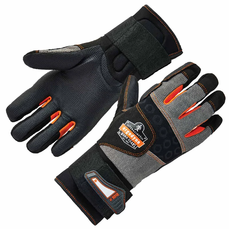 soft wedding gloves -  Ergodyne 17732 9012 S Black Certified AV Gloves + Wrist Support