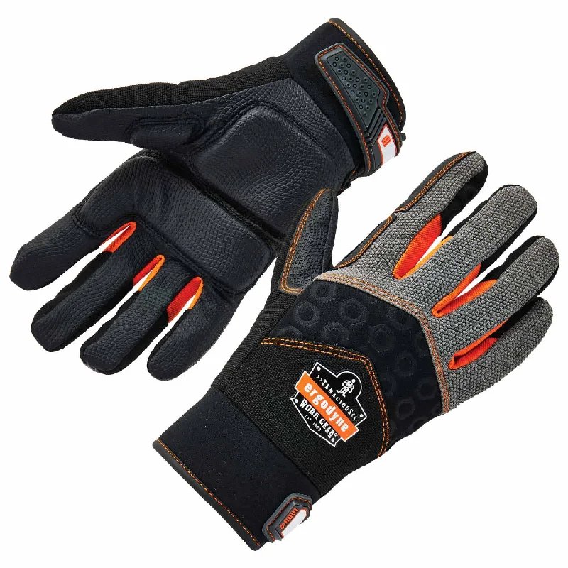 durable quilting gloves -  Ergodyne 17772 9001 S Black Full-Finger Impact Gloves